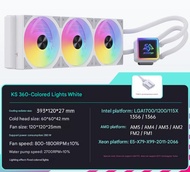 พัดลมชุดน้ำปิด CPU 1/2/3ตอน SNOWMAN KS120/240/360 LGA1700 1200 1151 1155 1156 2011 X79 X99 2066 AMD