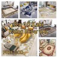 [READY STOCK] 3D 6XL Carpet Velvet 200X300cm [8x10 feet] Muat untuk 14 Kerusi Meja Makan Part-1