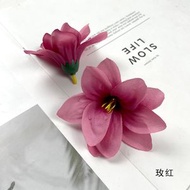 重瓣小百合花朵 手工diy头饰簪花材料假花礼盒伴手礼装饰配件 - 玫红