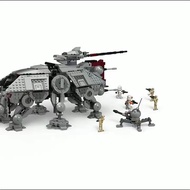 Compatible with Lego 75337 Star Wars Series AT-TE Walker Boy Educational Assembled Building Block To