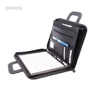 Accordion Bag Handheld Sales Folder A4Loose-leaf multifunctional leather document folder with zipper