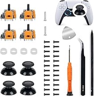 4 Stück Hall Effekt Sticks für PS5, 3D Analog Sensor Joystick Ersatz für Pl- ay-Sta- tion 5 Controll