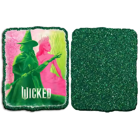 Disney Cartoon Wicked Glinda Elphaba Chunky Glitter Planar Resin Acrylic Flatback Charms For DIY Pho
