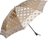 Aurora 1FH 12077 Women's Folding Umbrella, Beige, One Size Fits All, beige, Free Size