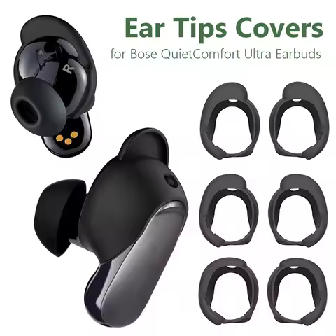 3 Pairs Silicone Ear Tips Covers Ear Bud Anti Slip Soft Ear Tips For Bose QuietComfort Earbuds II Fo