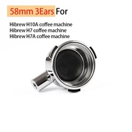 58mm Filter Holder Bottomless Coffee Portafilter Head with 2 Cups Basket for Hibrew h10a/Hibrew h7/H