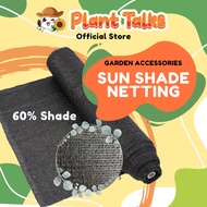 Plant Talks Premium Black Sun Shade Net for Plants 60% Sun Netting Anti UV Net Plant Shade Net