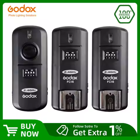 Godox FC-16 2pcs Receiver 16 Channel 2.4G Wireless Studio Camera Speedlite Flash Trigger Studio Flas