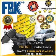 (1@Set) FBK Front Brake Pads Toyota Estima ACR30 MCR30 - FD-2824S