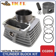 TIGER CG200 Cylinder Block Kit (w/ Piston, Piston Rings, Pin, Clips)
