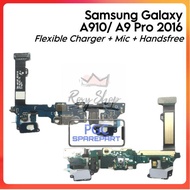 Flexible Mic Charger Connector + Handsfree Samsung Galaxy A9 Pro 2016 / A910 / SM-A9100 / SM-A910F /