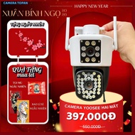 (Free technical box) yoosee outdoor wifi Camera with 2 eyes, 360 degree rotation, color night vision