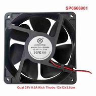 Fan 24V 0.6A Size 12x12x3.8cm