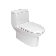 American Standard สุขภัณฑ์ชิ้นเดียว มิลาโน 3/4.2L พร้อมฝารองนั่งปิดนุ่มนวล 2041SC-WT-0 สีขาว