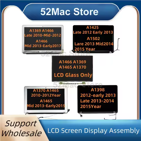 Replacement LCD For Macbook Air Retina Pro 11" 13" 15 "A1369 A1466 A1370 A1465 A1425 A1398 A1502 LCD