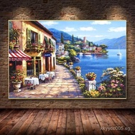 Watercolor Style World Famous Landscape Canvas Painting Posters and Prints Wall Art Pictures for Liv