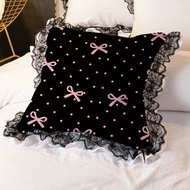 45x45cm Sweetheart Bow Cushion with Lace sarung bantal sofa tingkap cover cushion insert  pillow inn