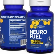 NATURAL STACKS NeuroFuel Nootropic Brain Support Supplement - 750mg L-Carnitine & 500mg L-Phenylalan