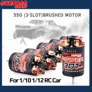 SURPASS HOBBY 550 Brushed Motor 3-Solt 12T 14T 20T 25T 30T 35T For 1/12 RC Off-Road Car Traxxas Craw