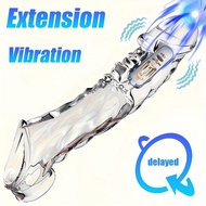 Penis Sleeve Extensions Condom Male Enlargement Delay Vibrators Clits Massager Cock Ring Vibrating P