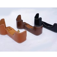 Halfcase leather camera case for So ny A7R, A7RIII, A9