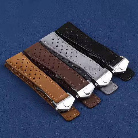 Genuine Cow Leather Watch Strap for Tag Heuer for Carrera Series Band 20mm 22mm 24mm for Men Women U