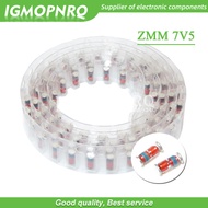 200PCS ZMM 7V5 LL34 SMD Zener diode package 1/2W 0.5w  Chip Zener diode