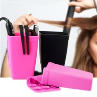 Hair Styling Tool Bag Hair Styling Tools Pouch Silicone Heat Resistant Hair Styling Tool Holder Pouch for Flat/curling Iron Organizer for Southeast Asian Buyers