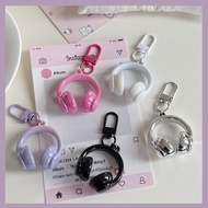 Cute Keychain Sweet Cool 3D Earphone Keychain Couple Matching Aesthetic  Keychain for Bag Friend Gif