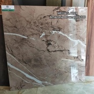 Granit Lantai/Dinding 100X100 Motif Marmer Amazonia Brown Glazedpolish