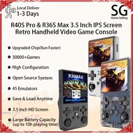 R40S Pro R36S Max Retro Handheld Video Game Console Linux System 3.5 / 4.0 Inch IPS Screen Portable 