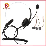 RJ9 Plug Call Center Telephone Headphone Noise Cancelling Monaural Headset