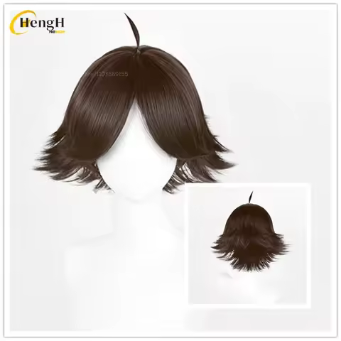 High Quality Synthetic Anime Rintaro Suna Wig Short 30cm Brown Cosplay Wig Heat Resistant Hair Hallo