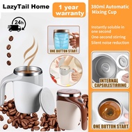 380ML automatic stirring coffee cup 304 stainless steel travel cup rechargeable stirring cup milk cu