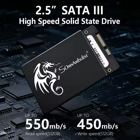 SomnAmbulist SSD 120GB 240GB 480GB 960GB Internal Sata3 Solid State Drive 2.5 128GB 256GB 512GB 1TB 