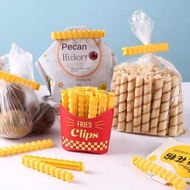 POTATO-SHAPED FOOD CLIPS | PLASTIC FOOD SEAL CLIP | FRIES FOOD CLIP