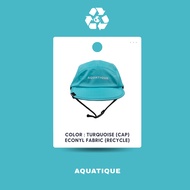 AQUATIQUE - CAP - ECONYL TURQUOISE - หมวกดำน้ำ หมวกเล่นน้ำ หมวกเซิร์ฟ เดินป่า แคมป์ปิ้ง กันแดด กันยู