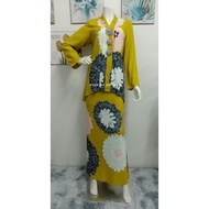 readystock kebaya moden batik cotton viscose saiz M