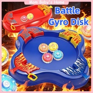 Battle Gyro Set Alloy Luminous Hand Pull Launcher Multiplayer Duel Desktop Game Parent Kids Gift