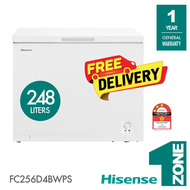 [FREE SHIPPING] Hisense 8-in-1 Super Freeze 248L Chest Freezer - Model FC256D4BWPS/FC256