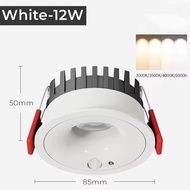 Motion Sensor Anti-Glare Spotlight 9W12W Surface Mounted PIR Ceiling Downlight Living Room Bedroom S