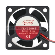 [Ready Stock] Original XYLFAN Fan 4020 4CM YL4020HB DC24V 0.10A 2-Line Inverter Fan