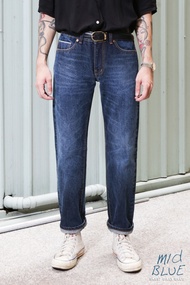 Simple&Raw - กางเกงยีนส์ Sk857 BillyBlue (Mid Blue)