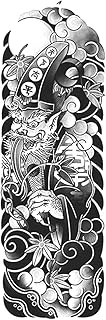 Best Friend Tattoos,Japanese Style Black Impermanence,Men Tattoos,Water-Resistant,Lasts 1-2 Weeks,Re