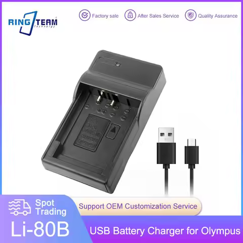 LI-80B LI80B Camera Battery USB Charger for Olympus T110 T-110 T100 T-100 X960 X-960 for Konica Mino