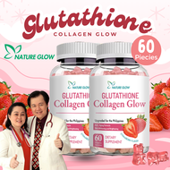 NATURE GLOW Glutathione Collagen Glow Gummies Anti-Aging Skin Whitening Gummies Vitamins Gummies Glo