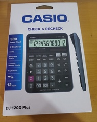 全新Casio DJ-120D Plus 12位數商用桌上型計算機