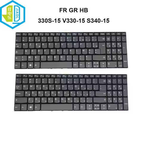 New Hebrew Germany French AZERTY Keyboard For Lenovo Ideapad 330S-15ARR 330S-15IKB S340-15API S340-1