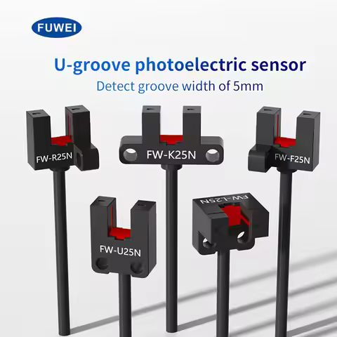 FW-F25N U-Slot Photoelectric Sensor Direct Replacement for Panasonic PM-L25/F25/R25/K25/U25 Opposite