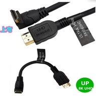 Ready stock Cable Version 2.1 HDMI 8K60HZ 4K120HZ Straight to Left Right Elbow 90 Degree 7680X4320 H